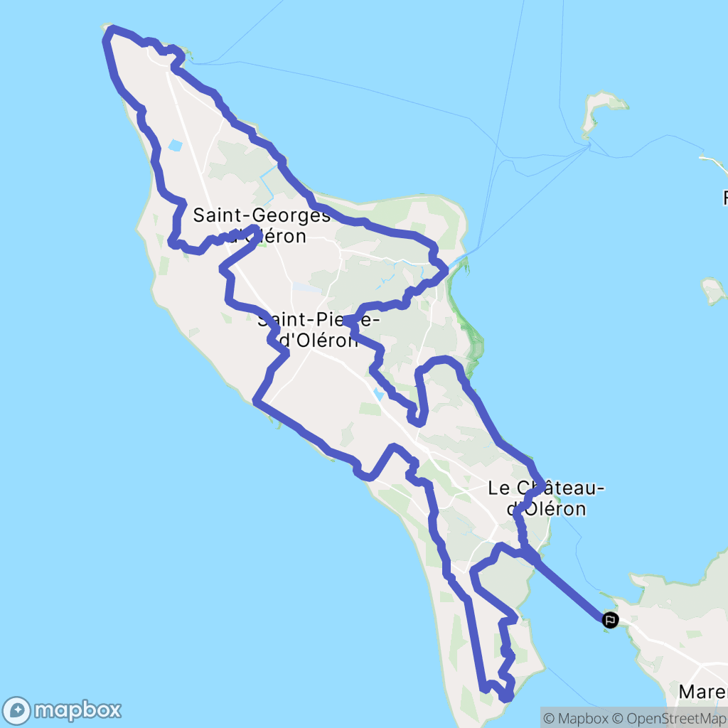 Bourcefranc-le-Chapus : carte du parcours de randonnée - France