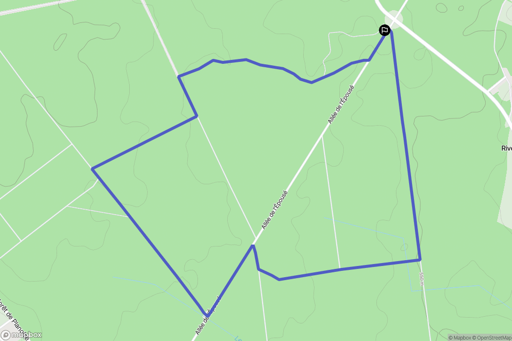 Antully : carte du parcours de randonnée - France