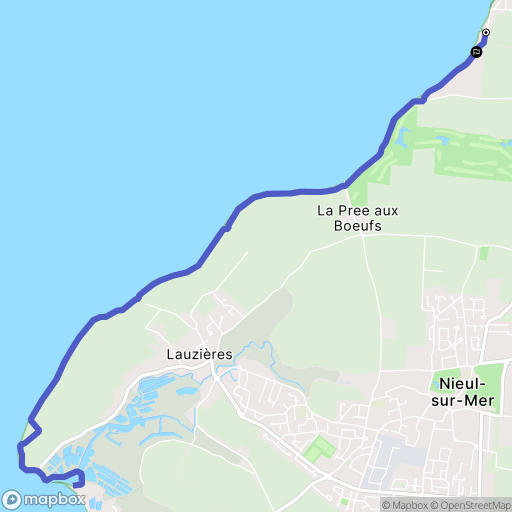 Marsilly : carte du parcours de randonnée - France