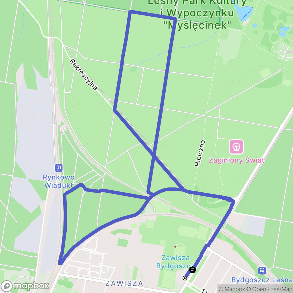 Bydgoszcz: mapa trasy - Poland
