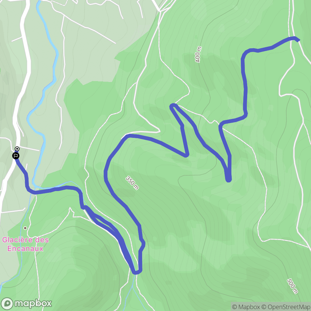Auriol : carte du parcours de randonnée - France