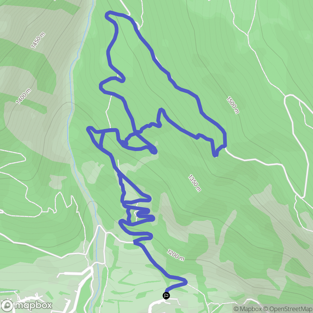 Les Vigneaux : carte du parcours de randonnée - France