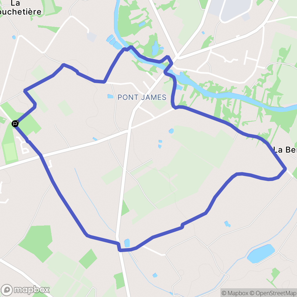 Saint-Colomban : carte du parcours de randonnée - France