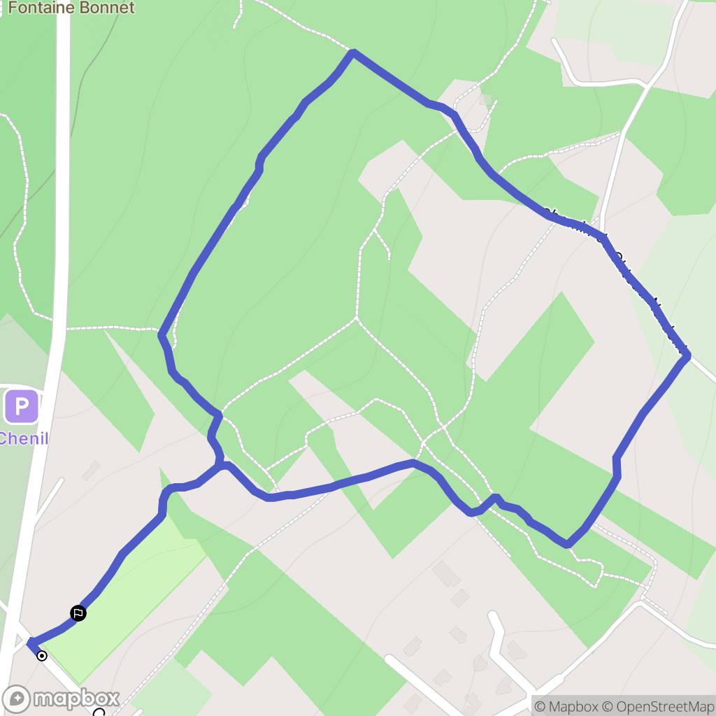 Saint-Nazaire-les-Eymes : carte du parcours de randonnée - France