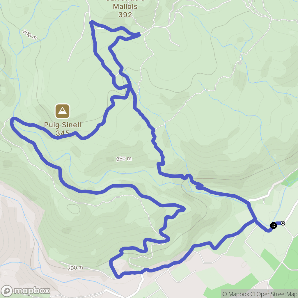 Ille-sur-Têt : carte du parcours de randonnée - France