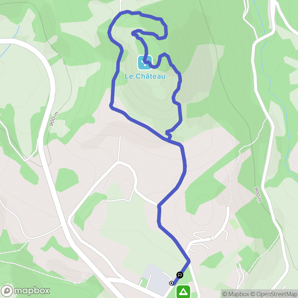 Ubaye-Serre-Ponçon : carte du parcours de randonnée - France