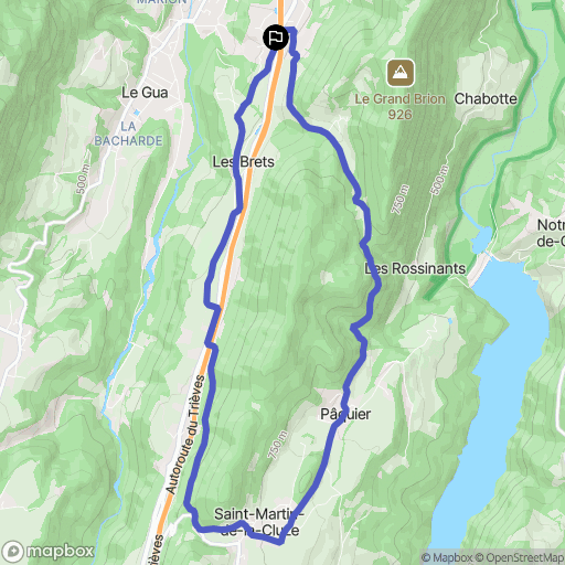 Vif : carte du parcours de randonnée - France