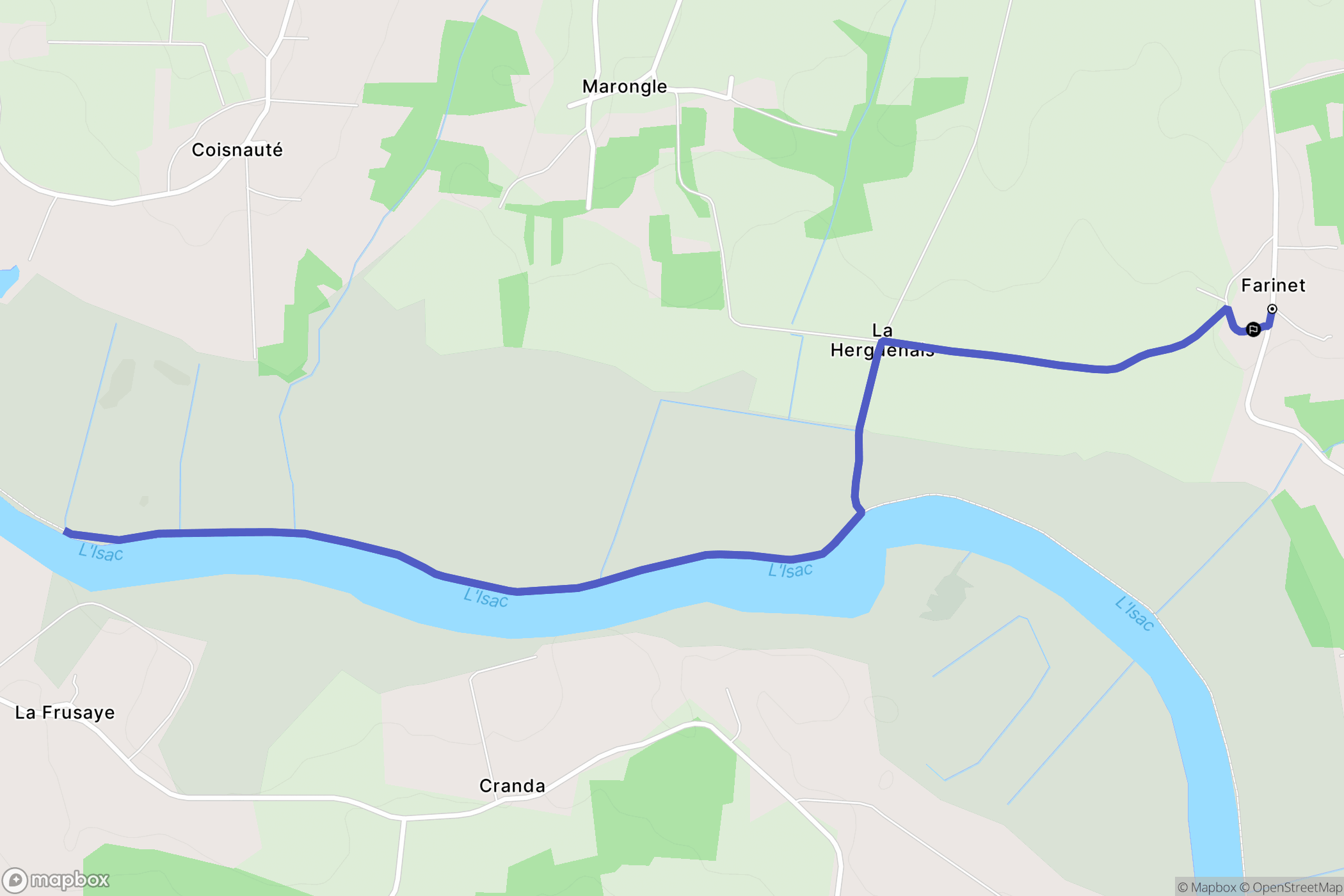 Fégréac : carte du parcours de randonnée - France