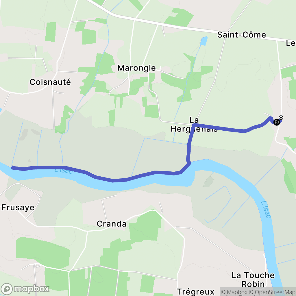 Fégréac : carte du parcours de randonnée - France