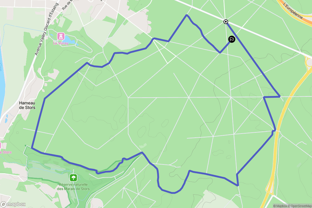 L'Isle-Adam : carte du parcours de randonnée - France