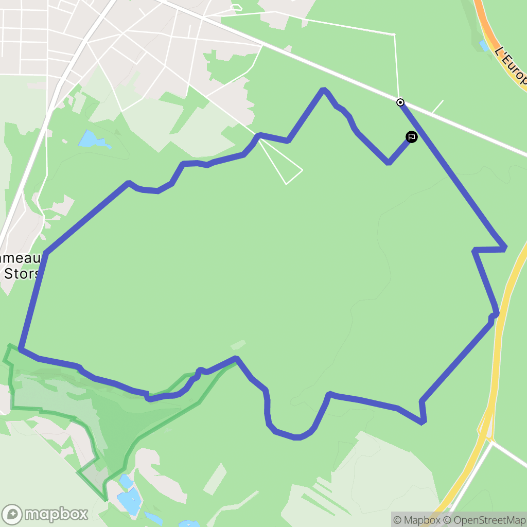 L'Isle-Adam : carte du parcours de randonnée - France
