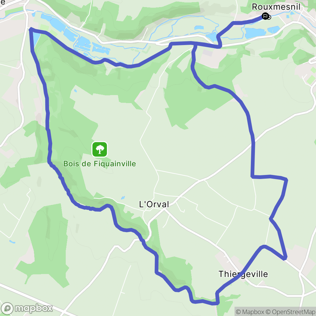 Valmont : carte du parcours de randonnée - France