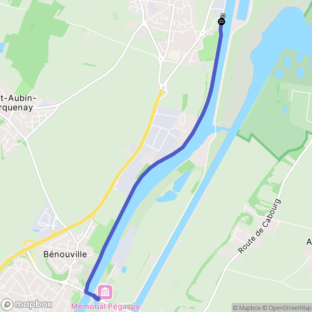 Ouistreham : carte du parcours de randonnée - France