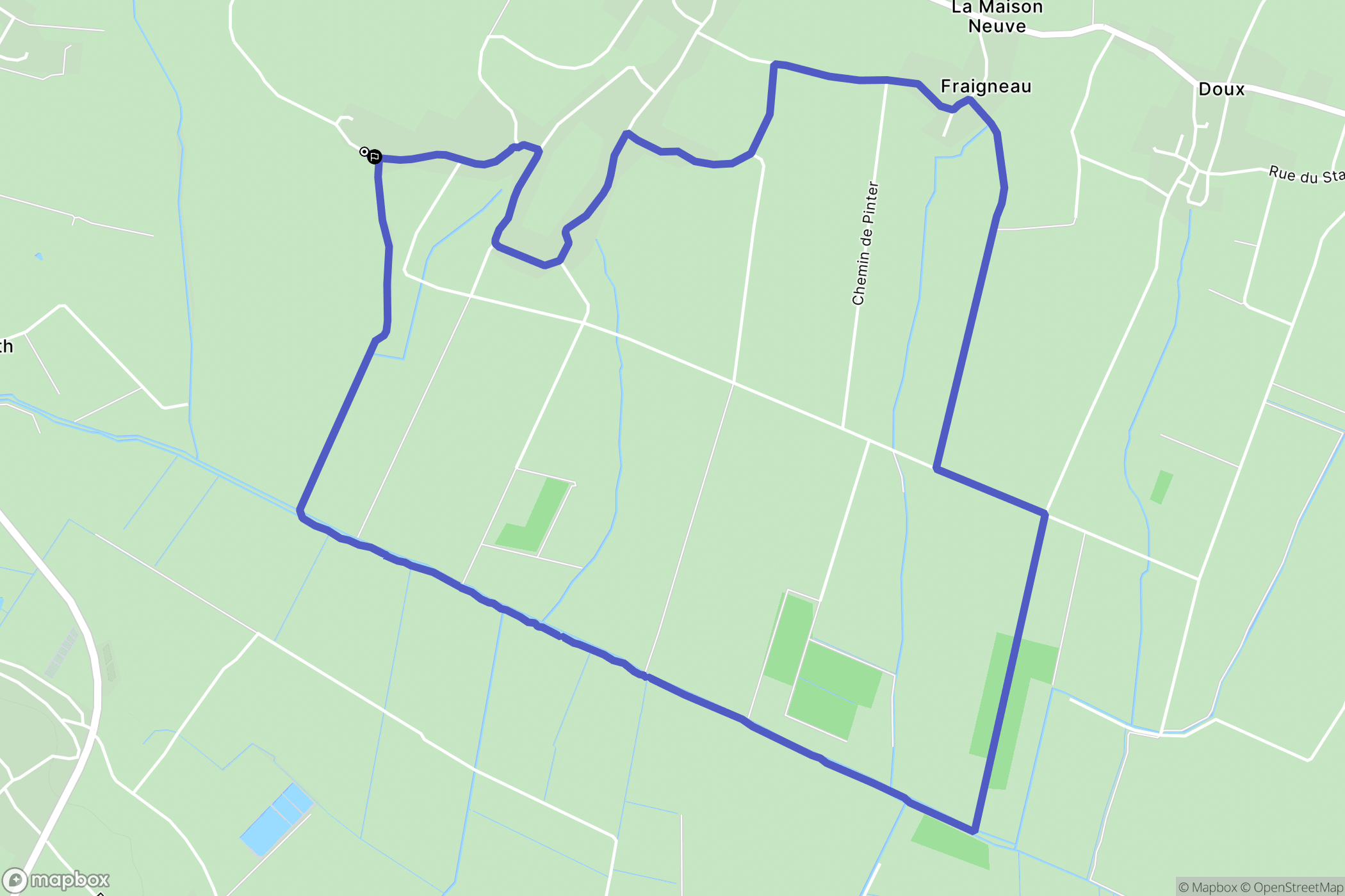 Montreuil : carte du parcours de randonnée - France