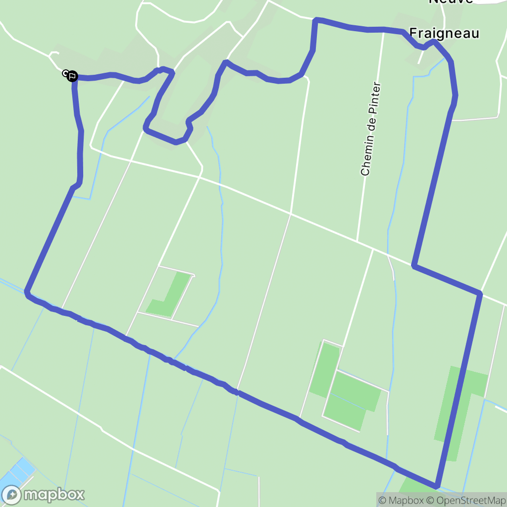 Montreuil : carte du parcours de randonnée - France