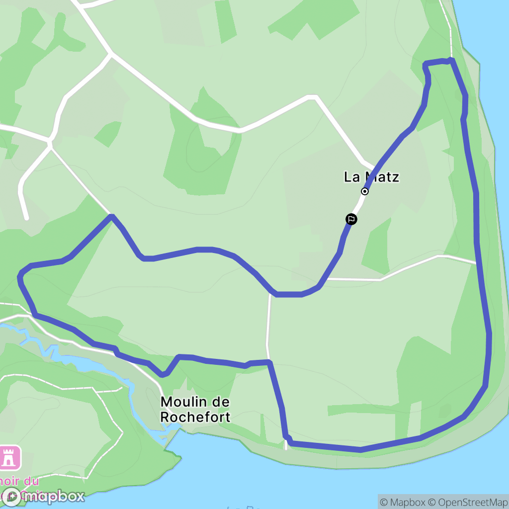 Plouër-sur-Rance : carte du parcours de randonnée - France