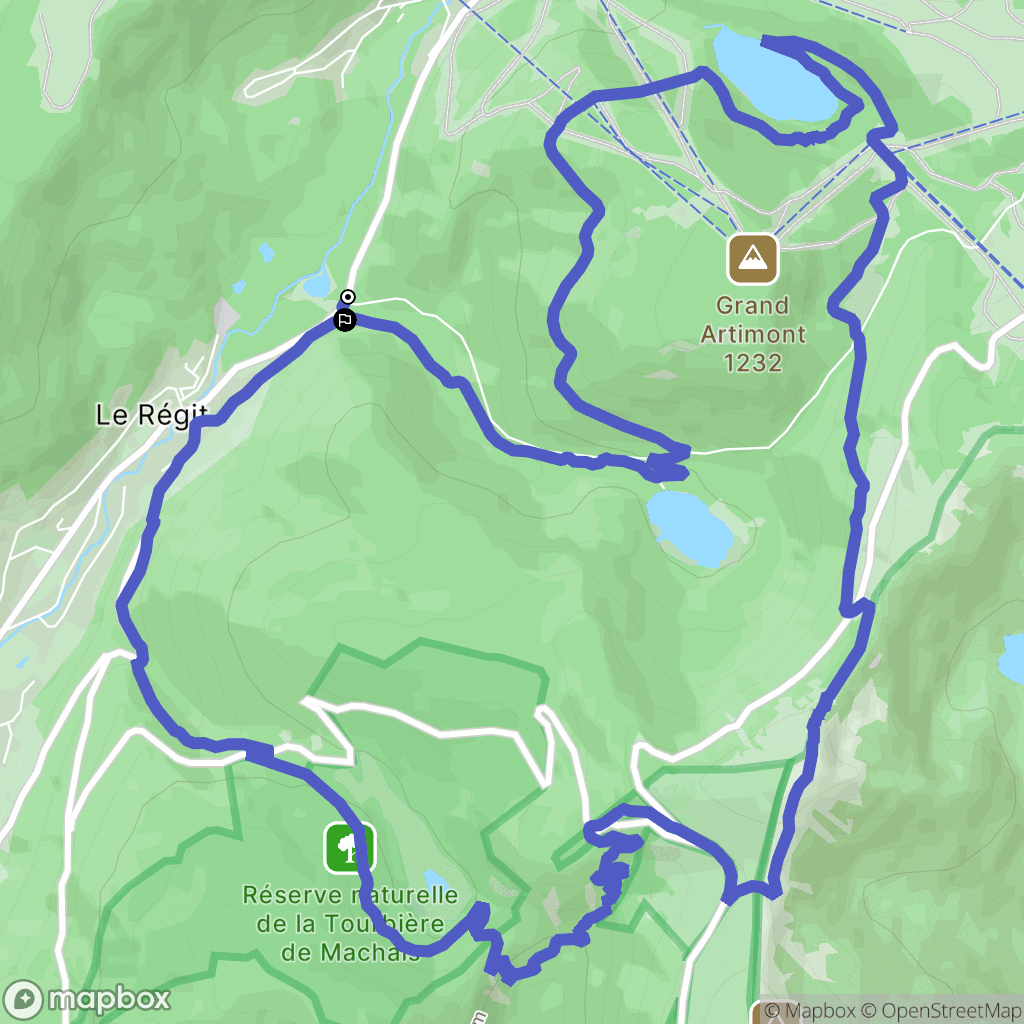 La Bresse : carte du parcours de randonnée - France