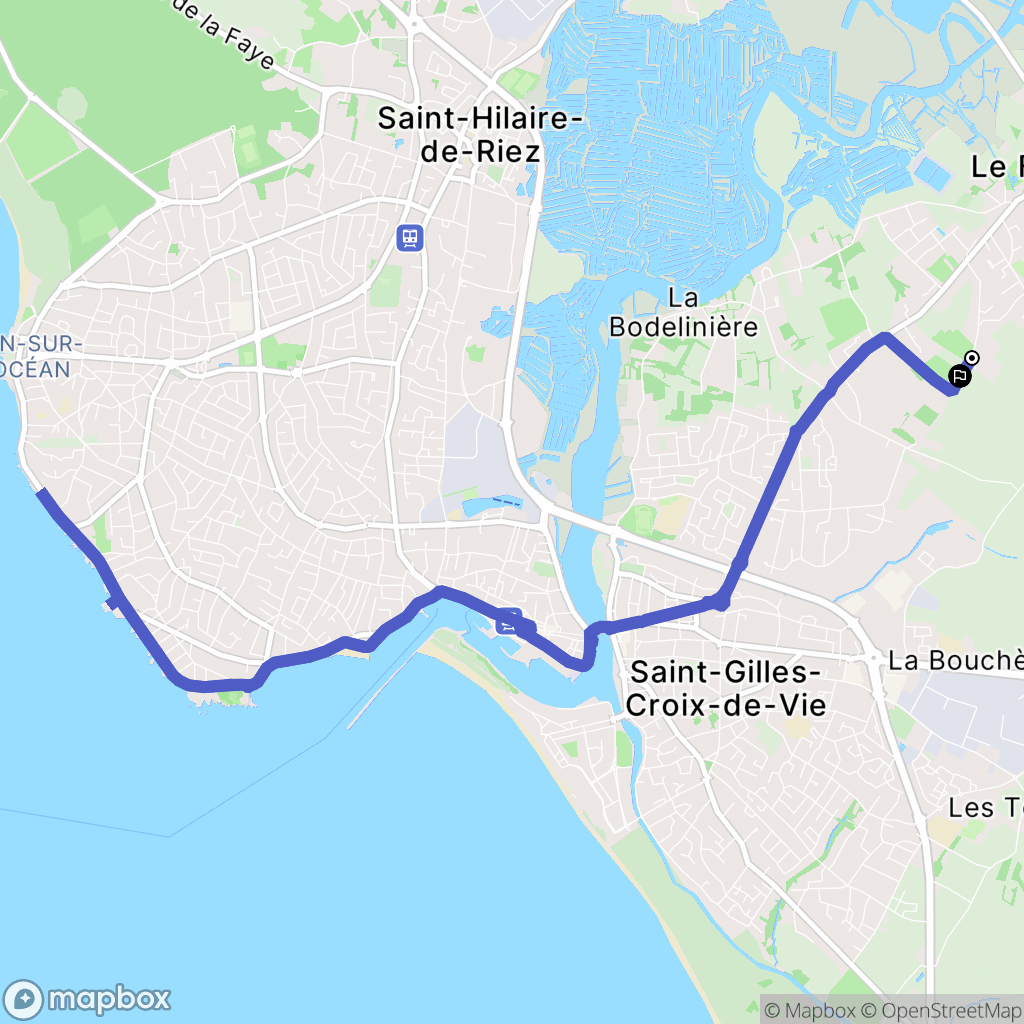 Le Fenouiller : carte du parcours de randonnée - France