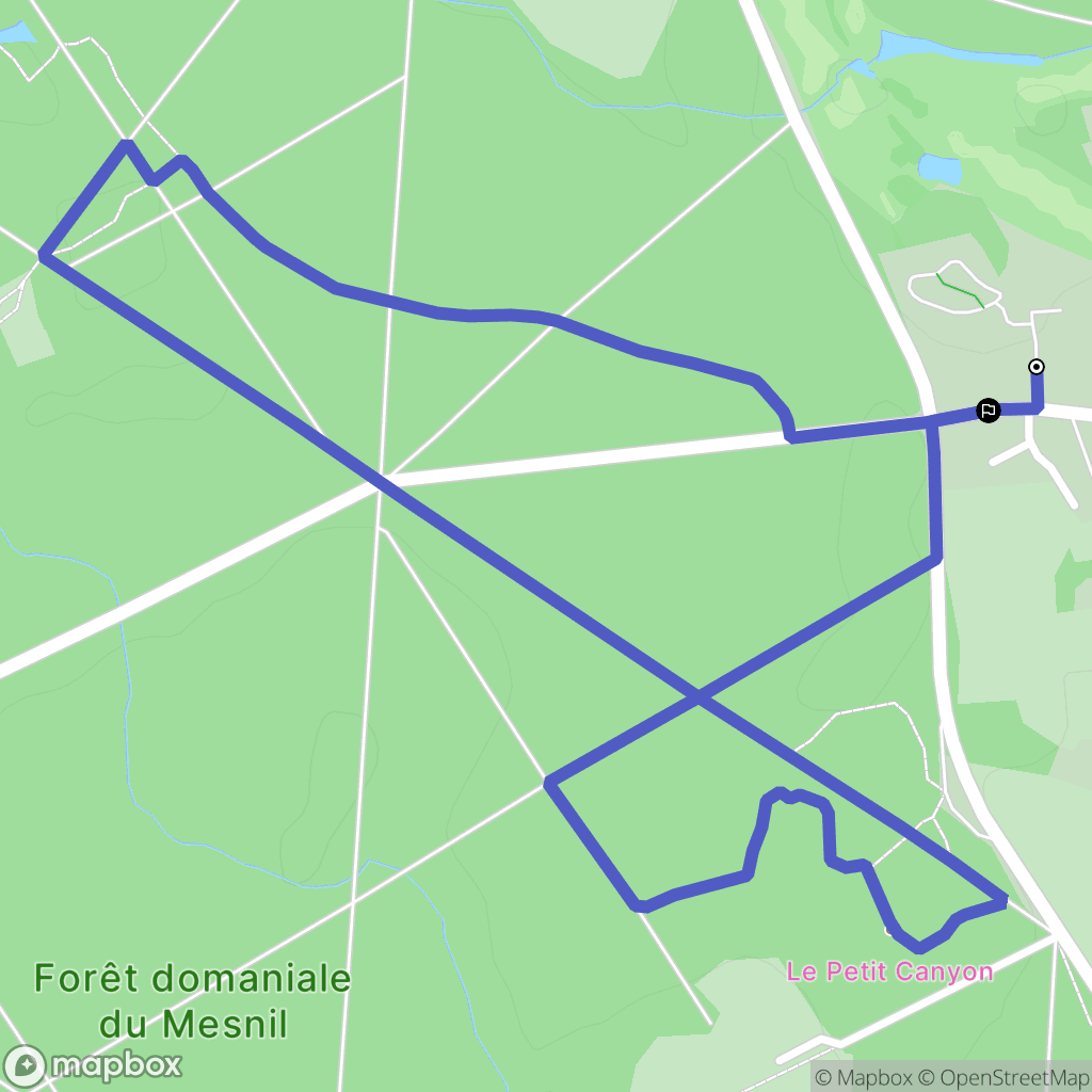 Le Tronchet : carte du parcours de randonnée - France