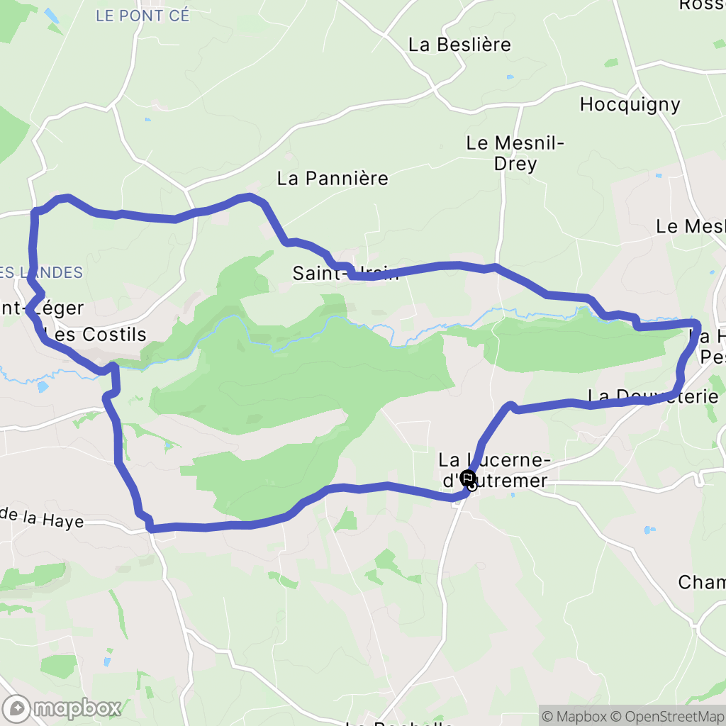 La Lucerne-d'Outremer : carte du parcours de randonnée - France