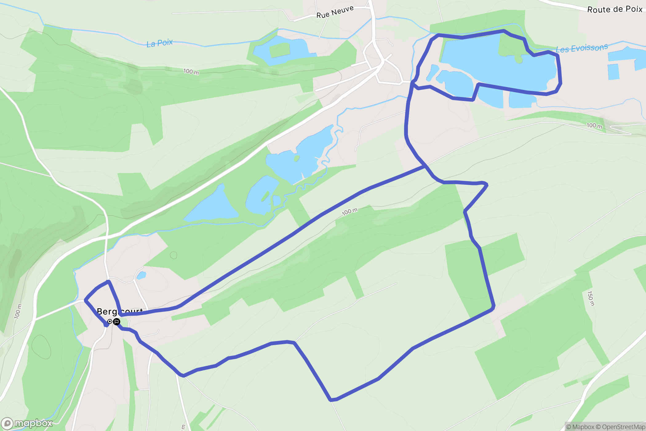 Bergicourt: routekaart voor buitenactiviteiten - France