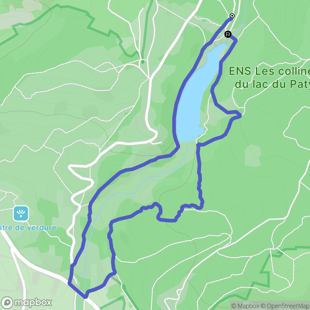 Caromb : carte du parcours de randonnée - France