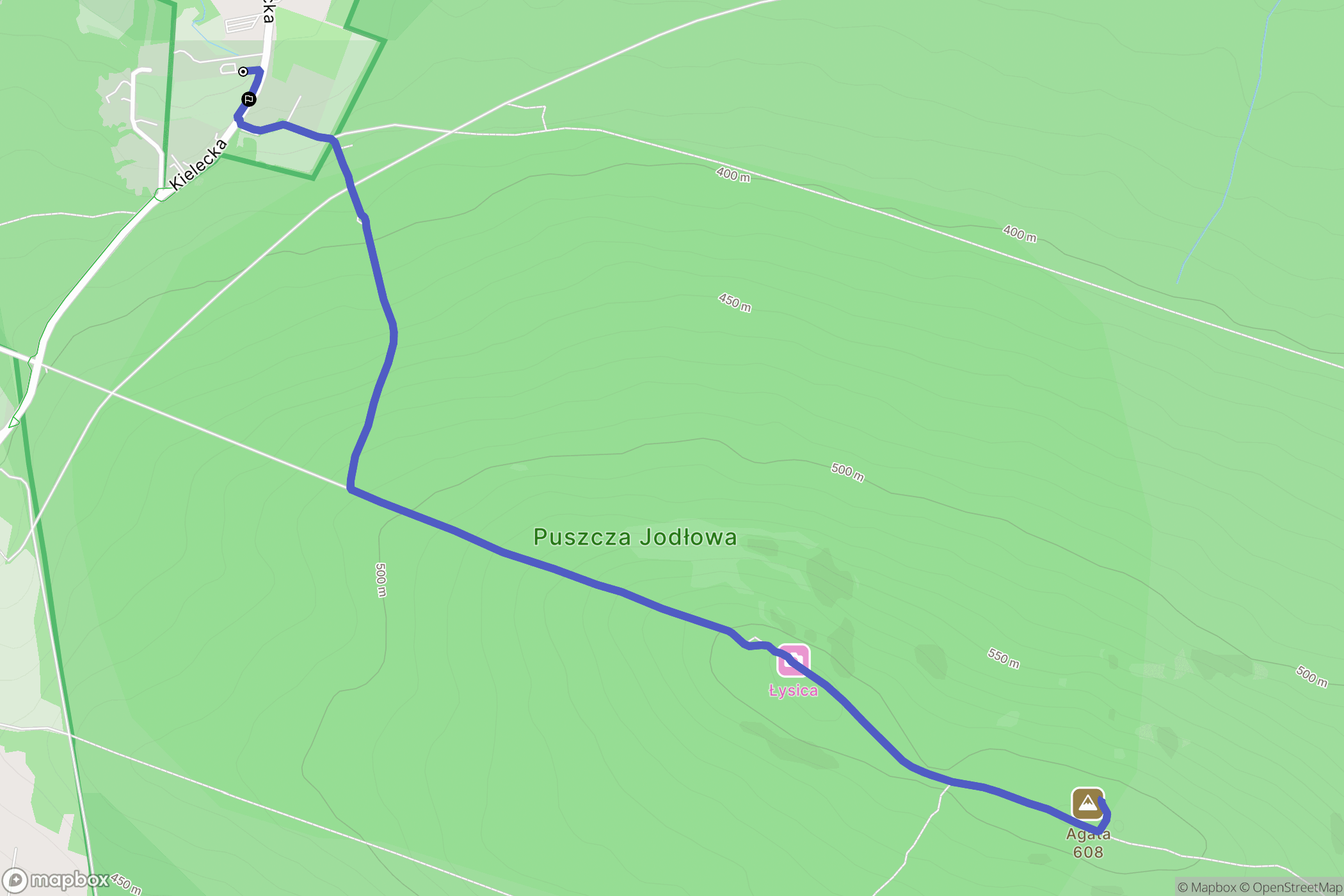 Święta Katarzyna: mapa trasy - Poland