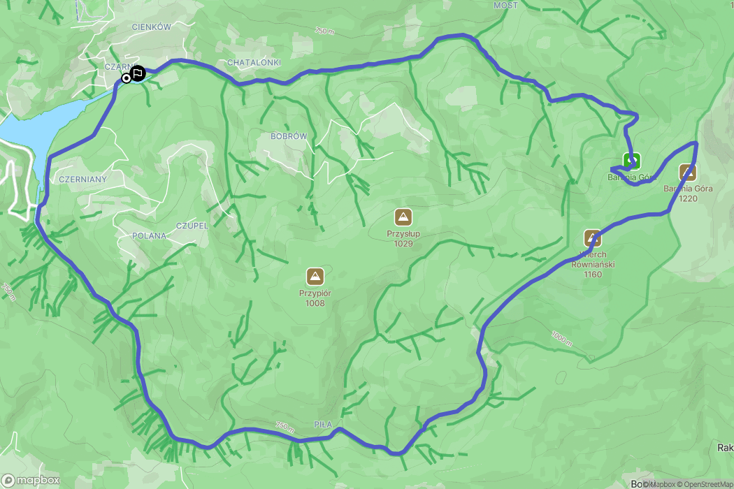 Wisła: mapa trasy - Poland