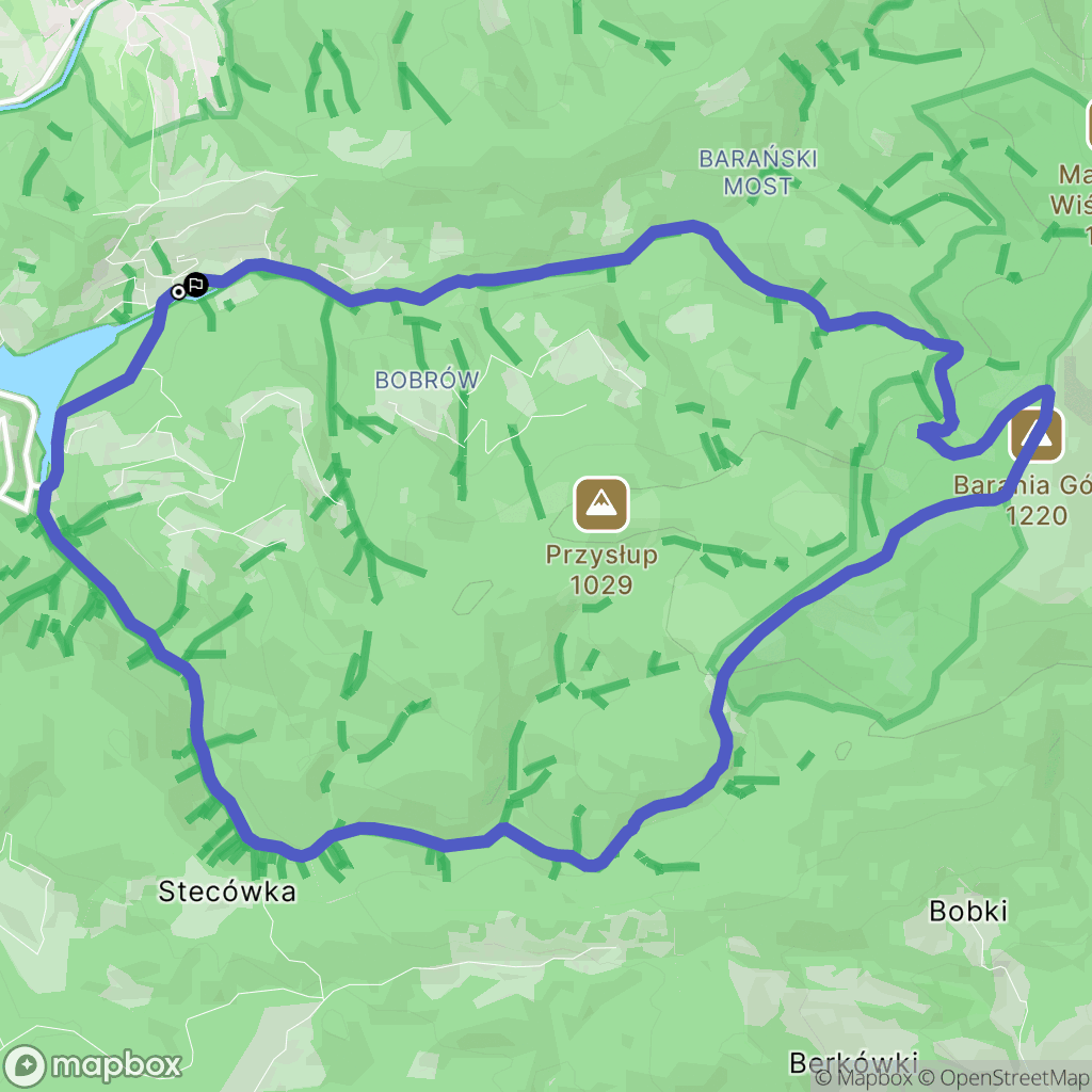 Wisła: mapa trasy - Poland