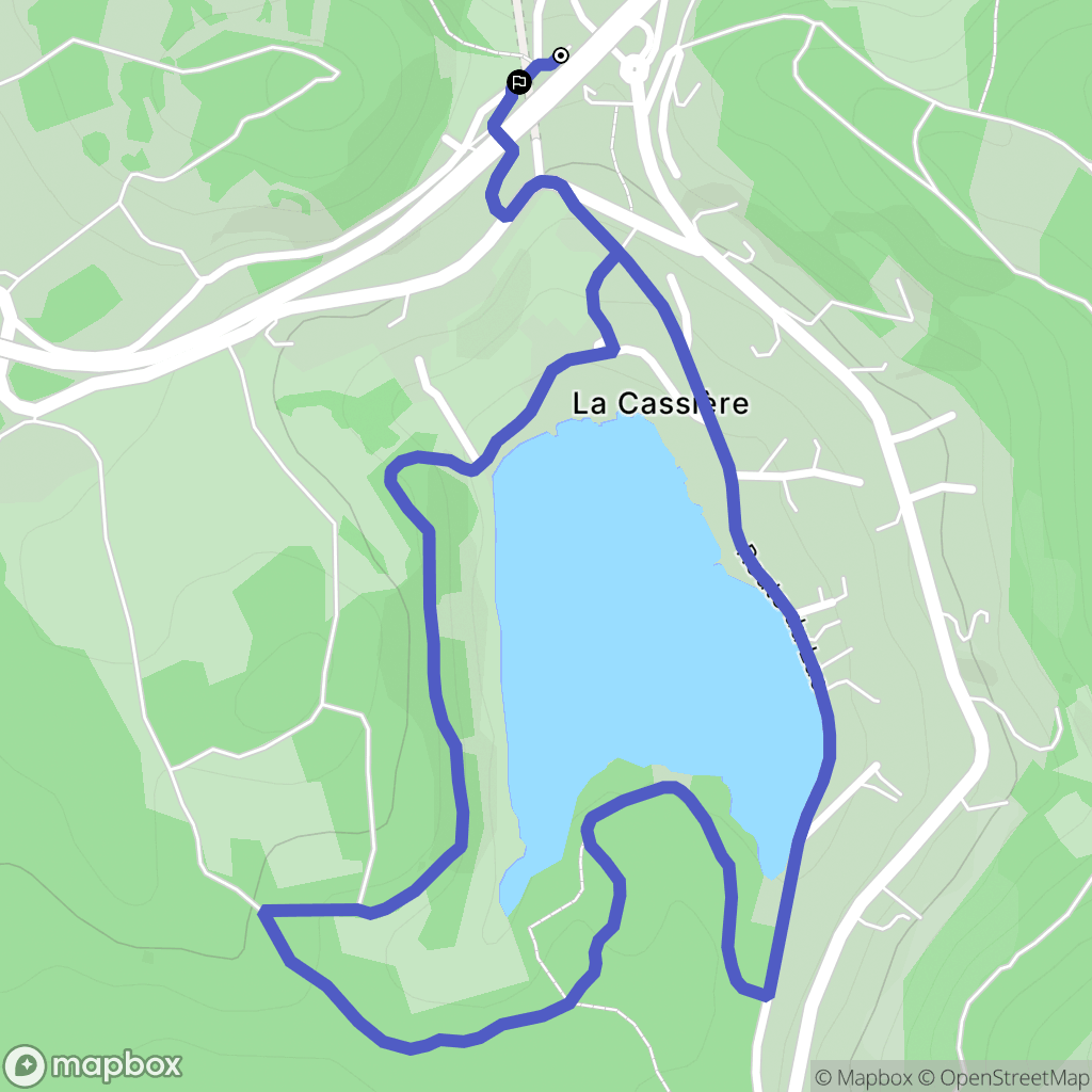 Aydat : carte du parcours de randonnée - France