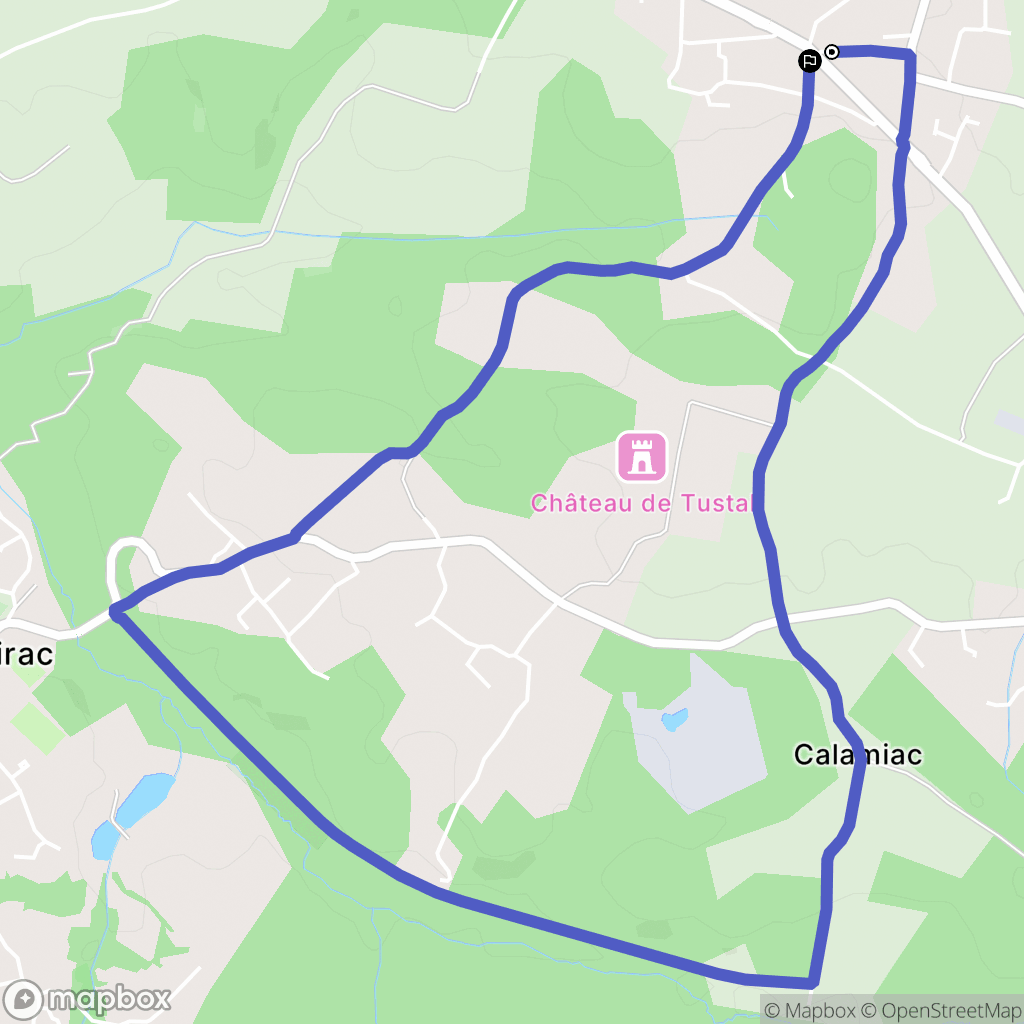 Sadirac : carte du parcours de randonnée - France
