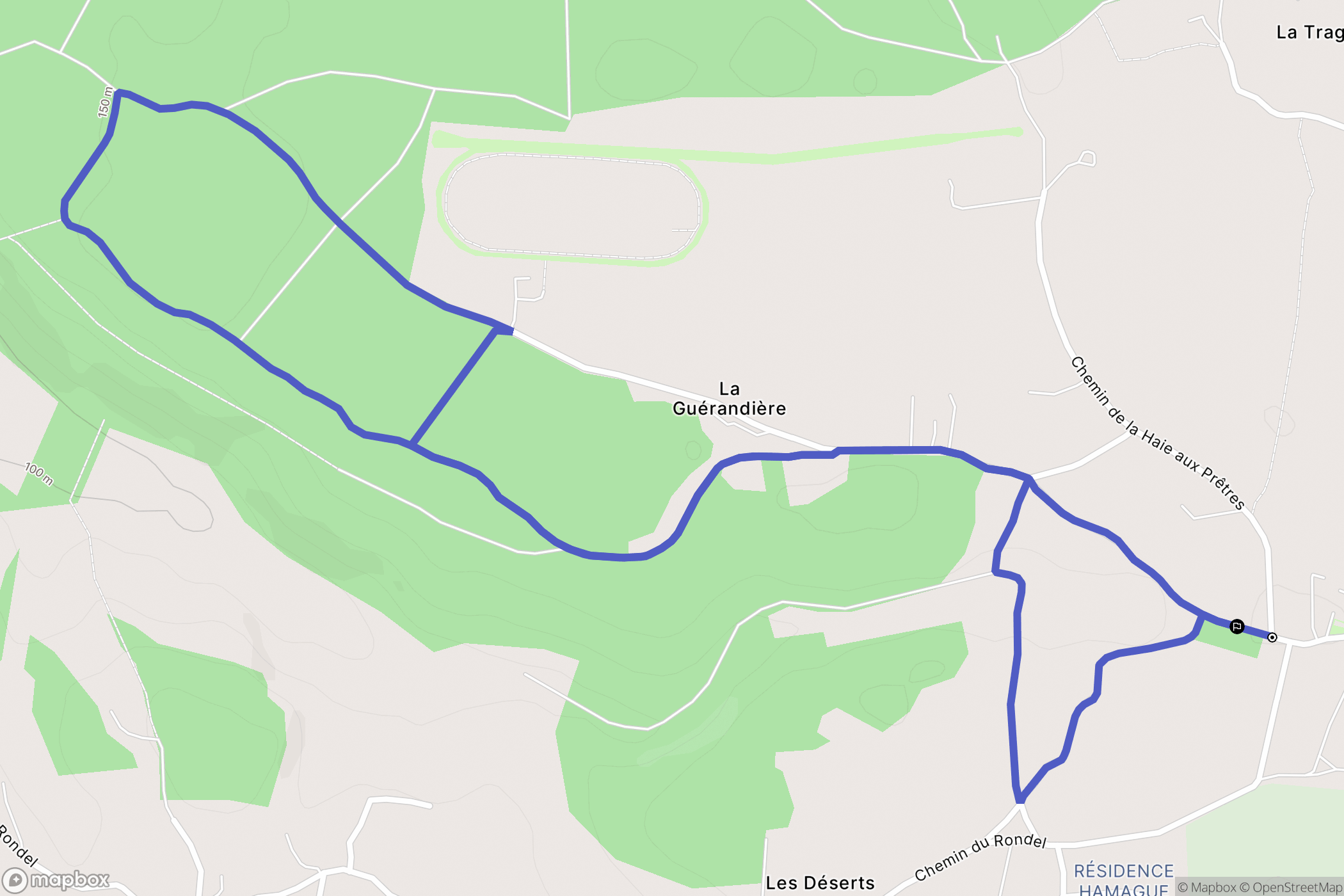 Firfol : carte du parcours de randonnée - France