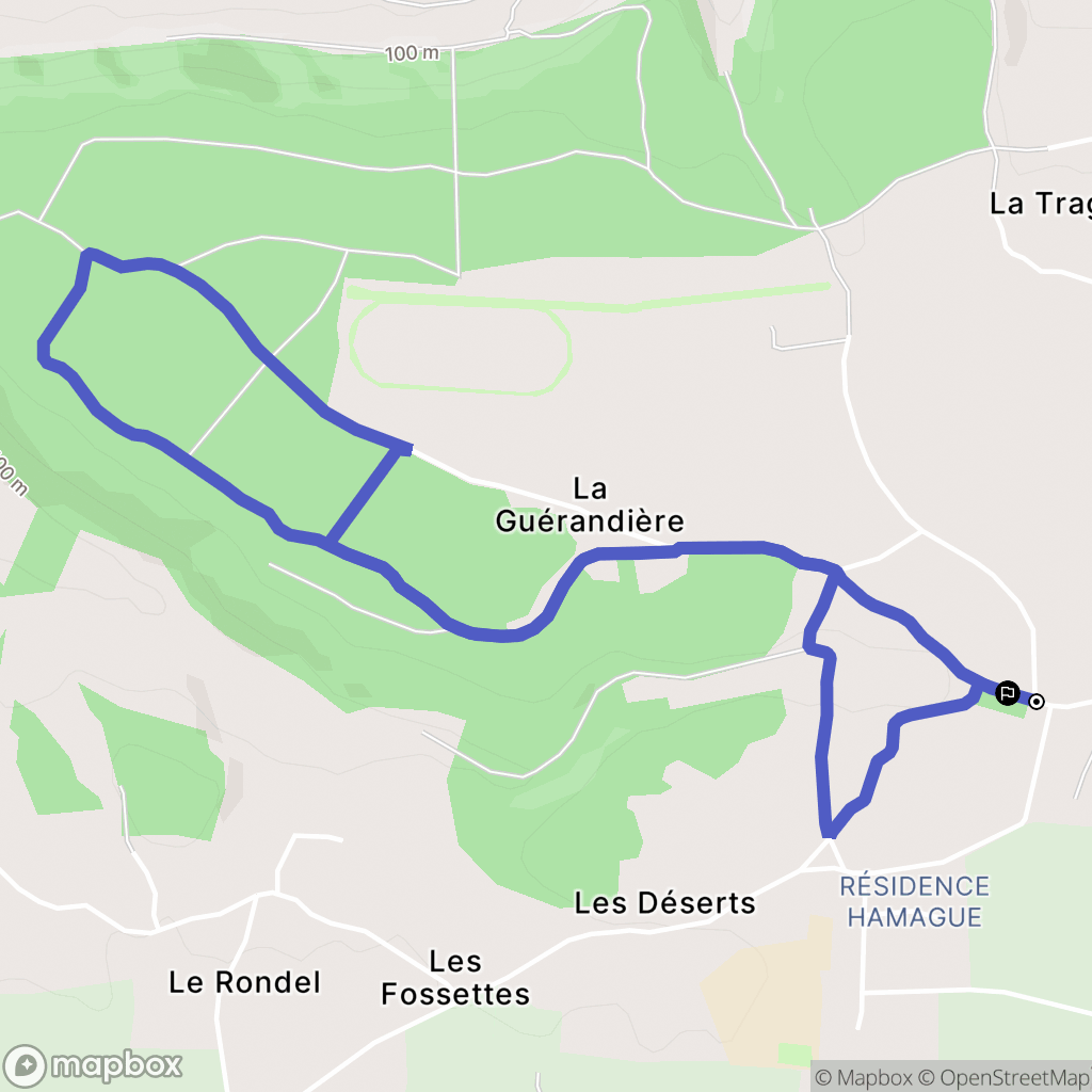 Firfol : carte du parcours de randonnée - France