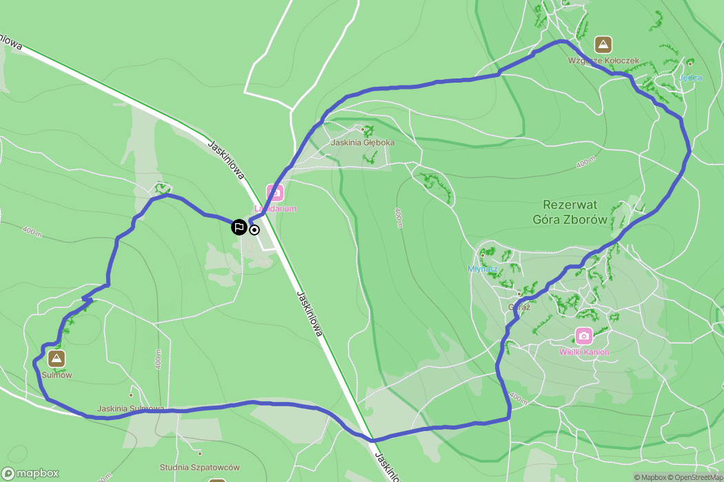 Podlesice: mapa trasy - Poland