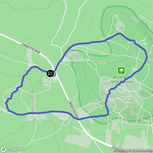 Podlesice: mapa trasy - Poland
