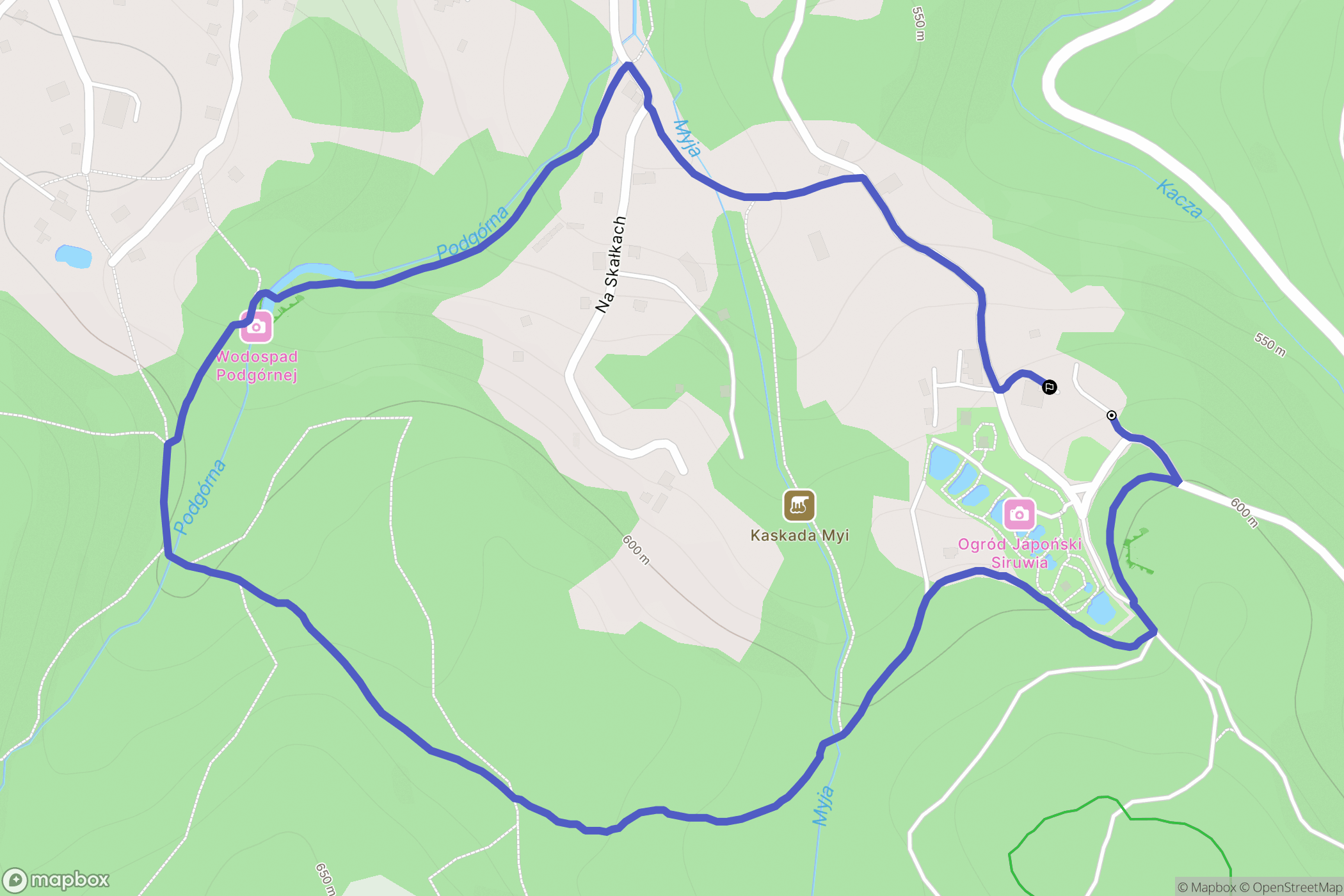 Przesieka: mapa trasy - Poland