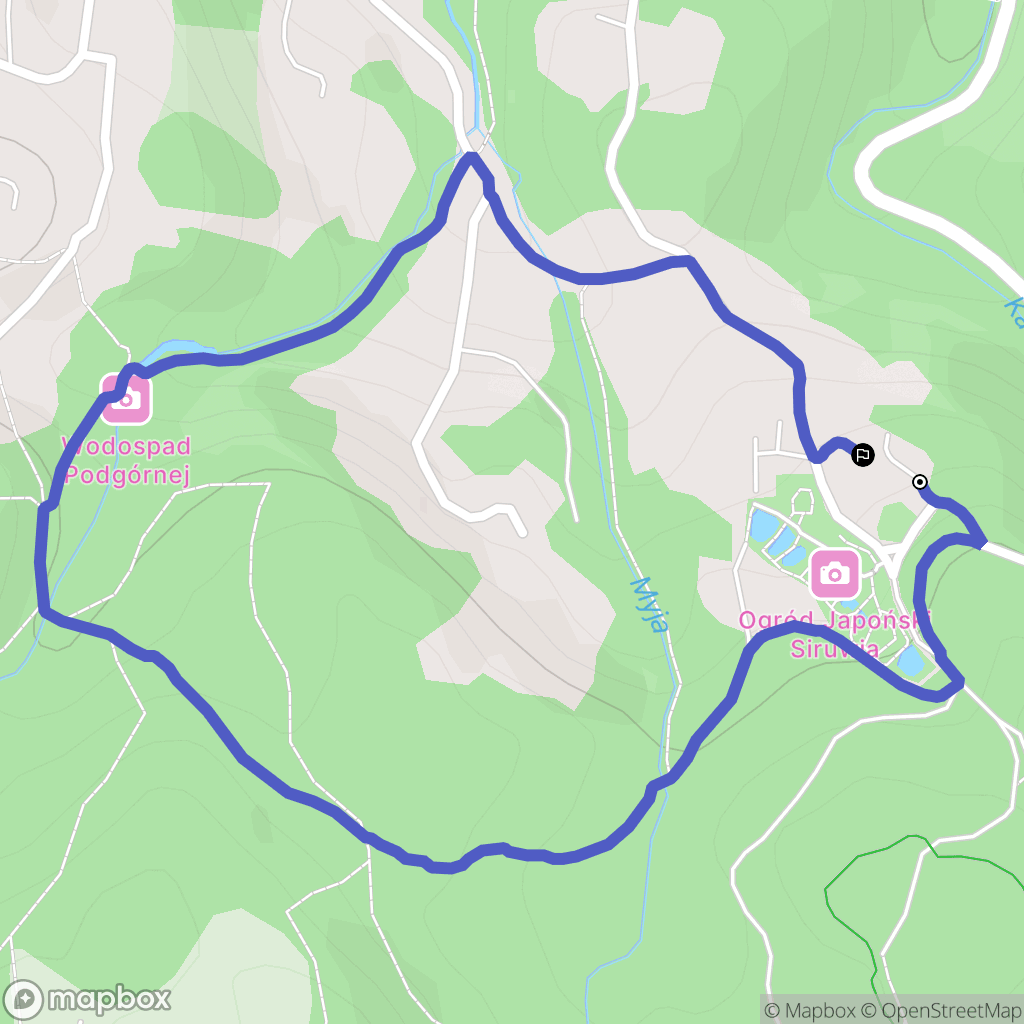 Przesieka: mapa trasy - Poland
