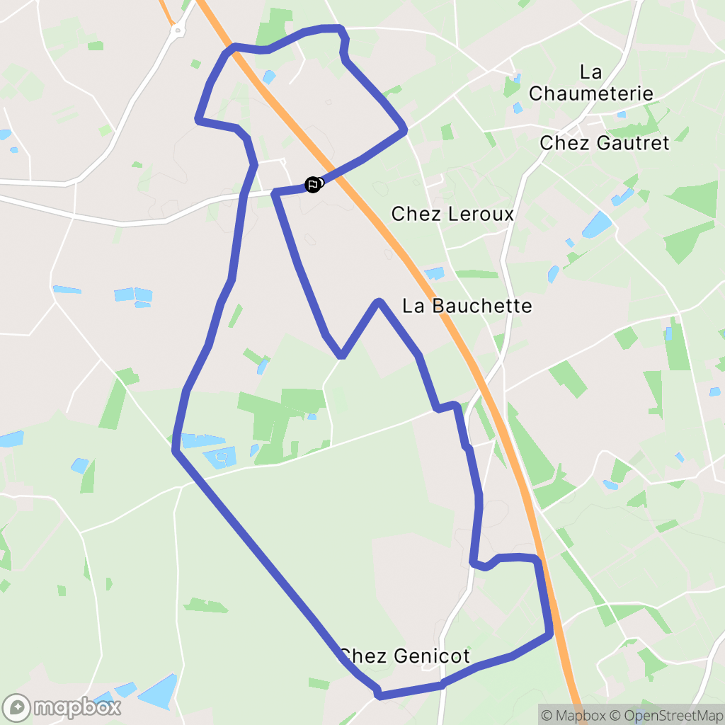 Aigrefeuille-sur-Maine : carte du parcours de randonnée - France