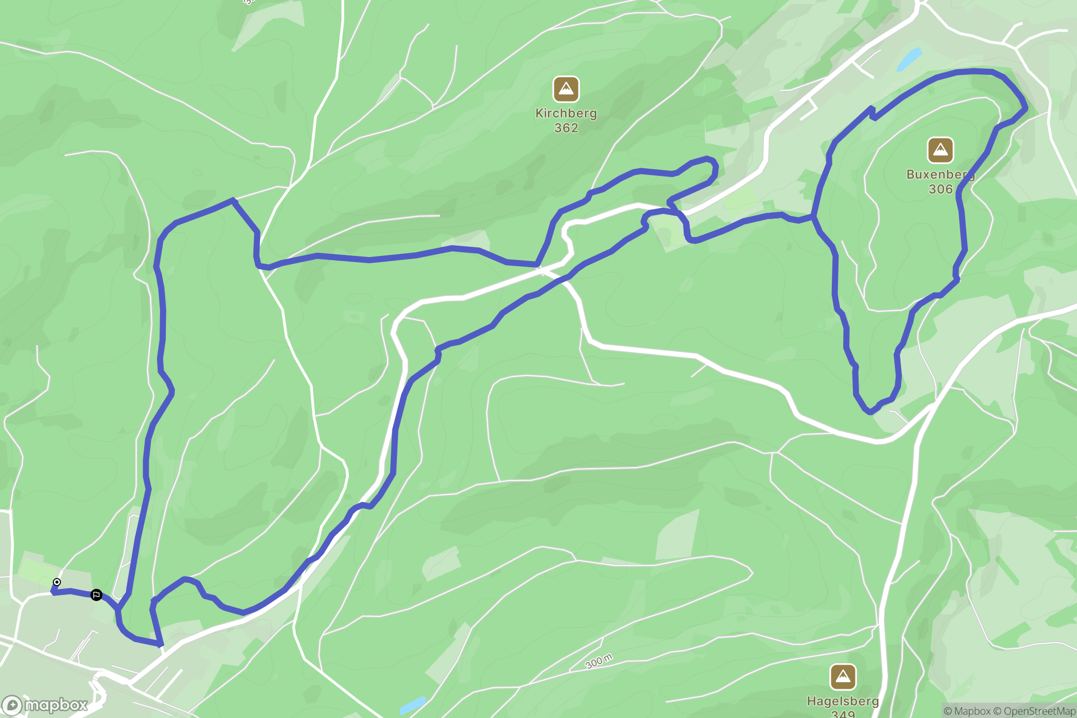 Wimmenau : carte du parcours de randonnée - France