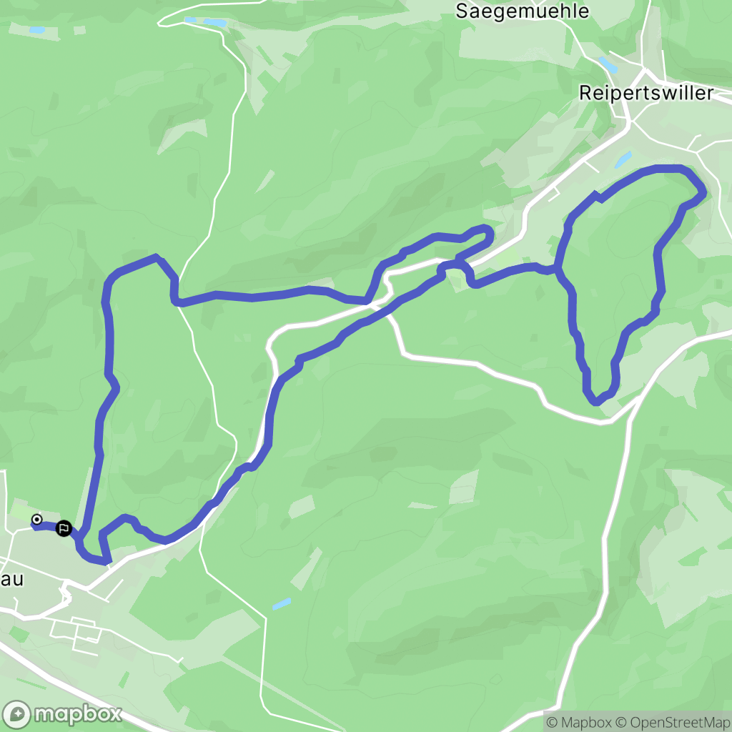 Wimmenau : carte du parcours de randonnée - France