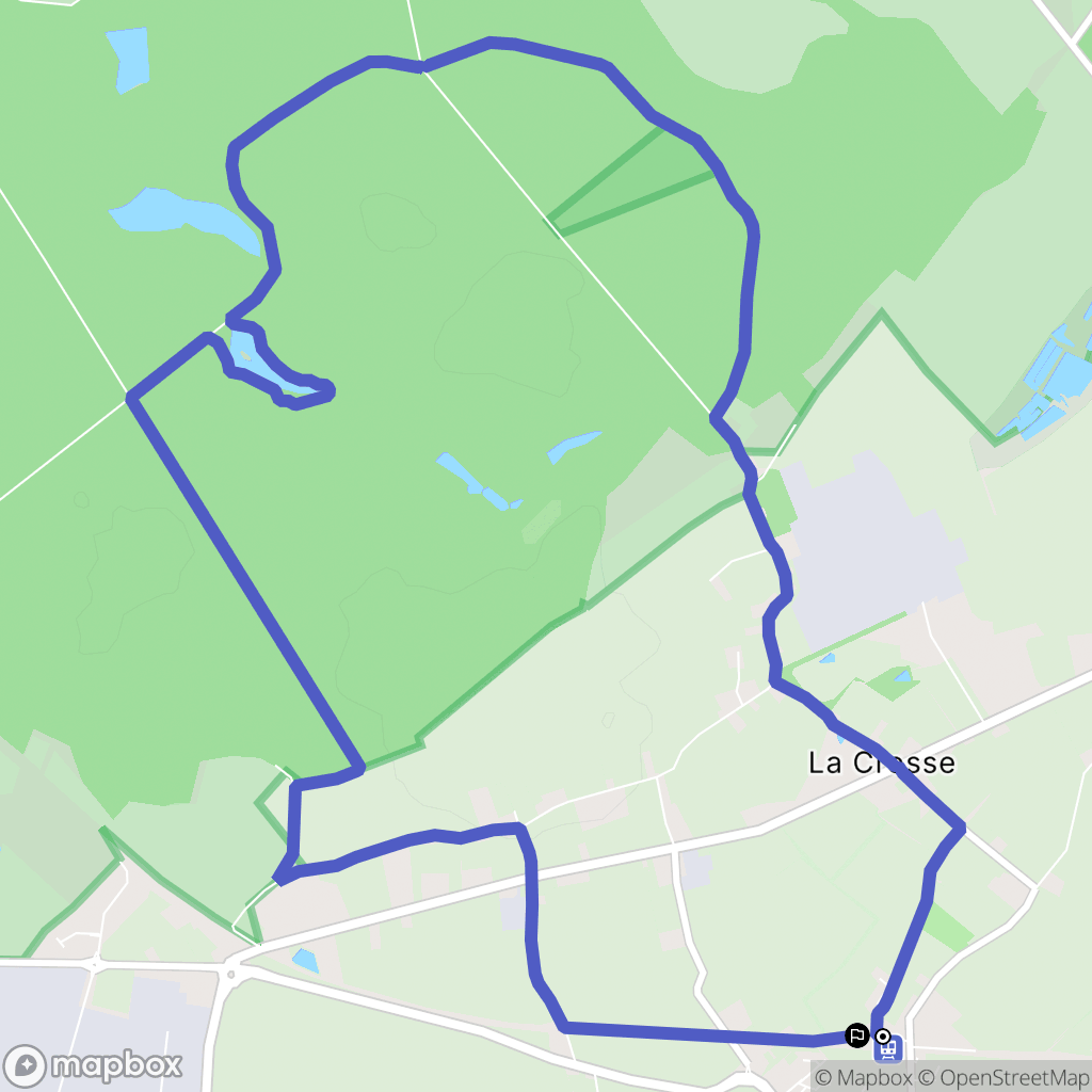 Renescure : carte du parcours de randonnée - France
