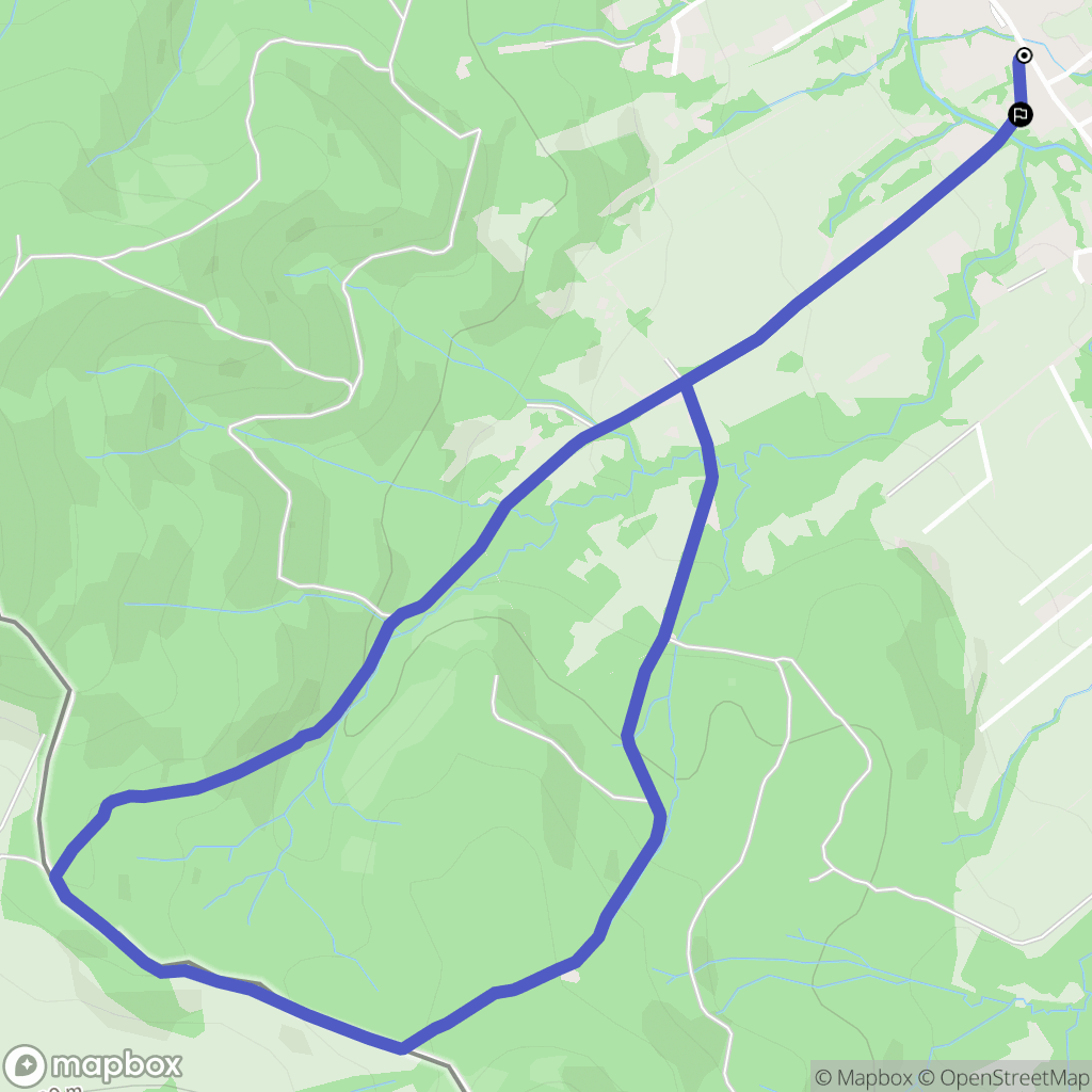 Wysowa-Zdrój: mapa trasy - Poland