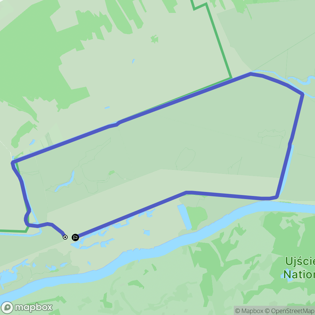 Kostrzyn nad Odrą: mapa trasy - Poland
