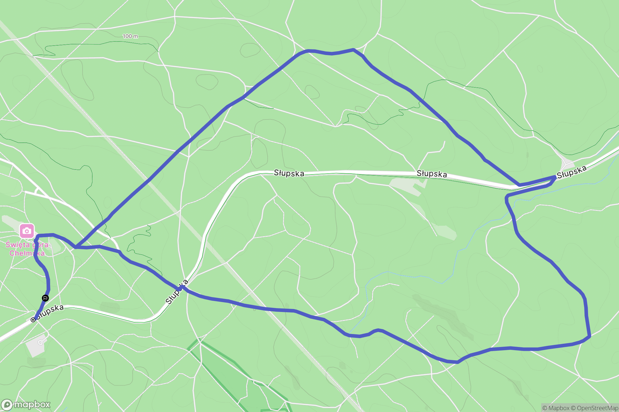 Koszalin: mapa trasy - Poland