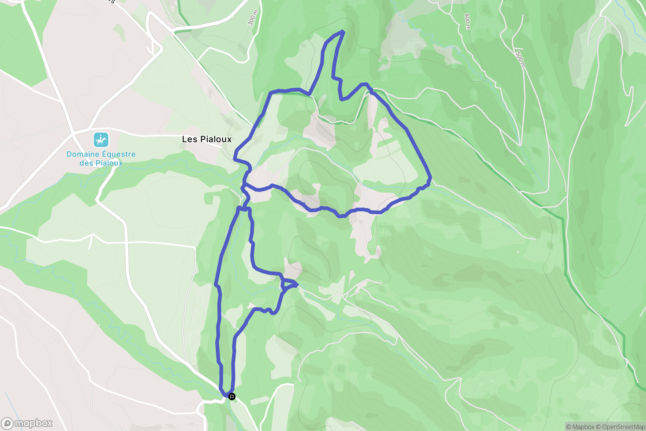 La Baume-Cornillane : carte du parcours de randonnée - France