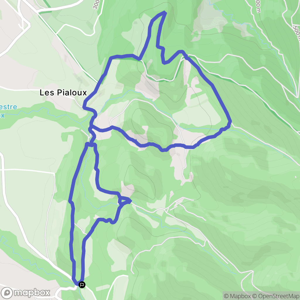 La Baume-Cornillane : carte du parcours de randonnée - France