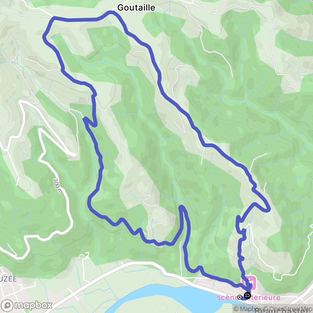 Beauchastel : carte du parcours de randonnée - France