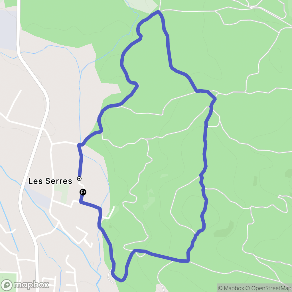 Le Muy : carte du parcours de randonnée - France