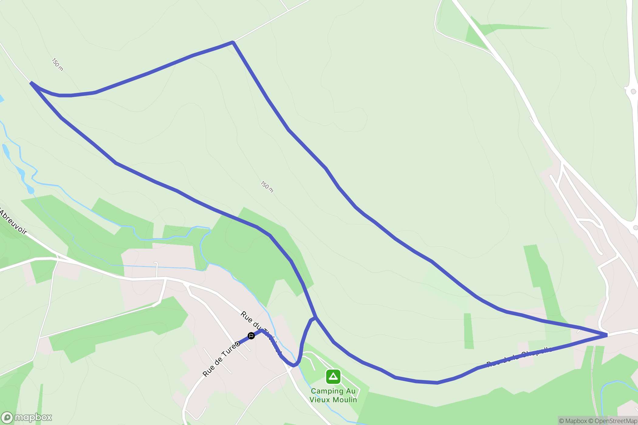 Roy-Boissy : carte du parcours de randonnée - France