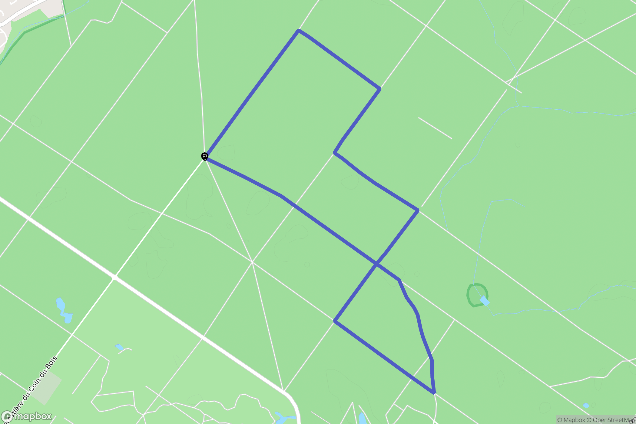 Clairefontaine-en-Yvelines : carte du parcours de randonnée - France